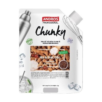 ANDROS PROFESSIONAL CHUNKY ME & HẠT ĐÁC TÚI 1KG/ CHUNKY TAMARIND & PALM SEED
