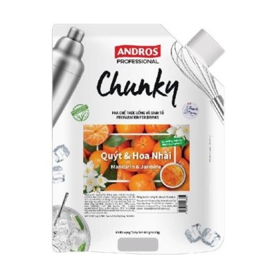 ANDROS PROFESSIONAL CHUNKY QUÝT & HOA NHÀI TÚI 1KG/ CHUNKY MANDARIN & JASMINE 1KG