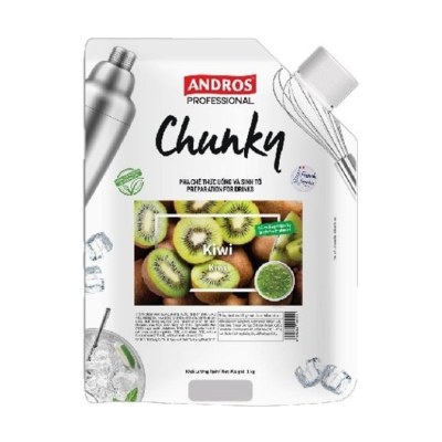ANDROS PROFESSIONAL MỨT CHUNKY KIWI TÚI 1KG/ KIWI CHUNKY