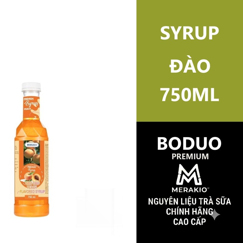Syrup Boduo Premium 750ml Đào