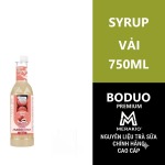 Syrup Boduo Premium 750ml Vải