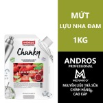 ANDROS PROFESSIONAL MỨT CHUNKY LỰU & NHA ĐAM TÚI 1KG/ POMEGRANATE & ALOE VERA CHUNKY