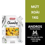 ANDROS PROFESSIONAL MỨT CHUNKY XOÀI TÚI 1KG/ MANGO CHUNKY